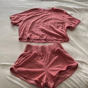 Two piece pink set